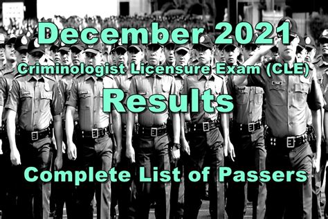 2021 criminology board exam result|December 2021 Criminologist Licensure Examination Results .